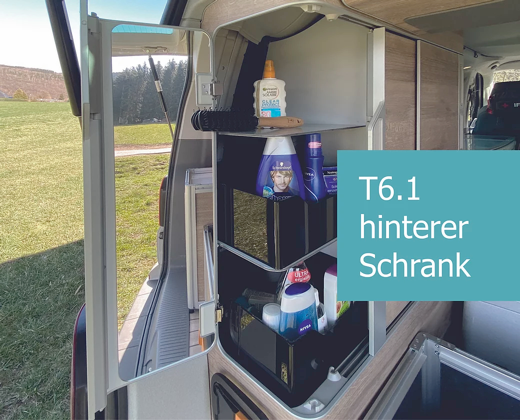 Heckklappen Aufsteller für VW T5 T6 Camping Bus Multivan